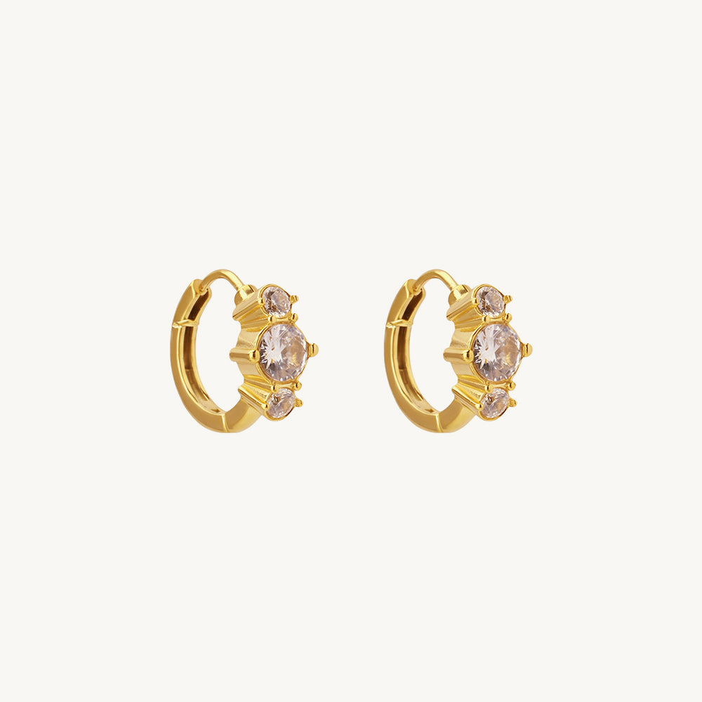 Triple Glow Hoop Earrings