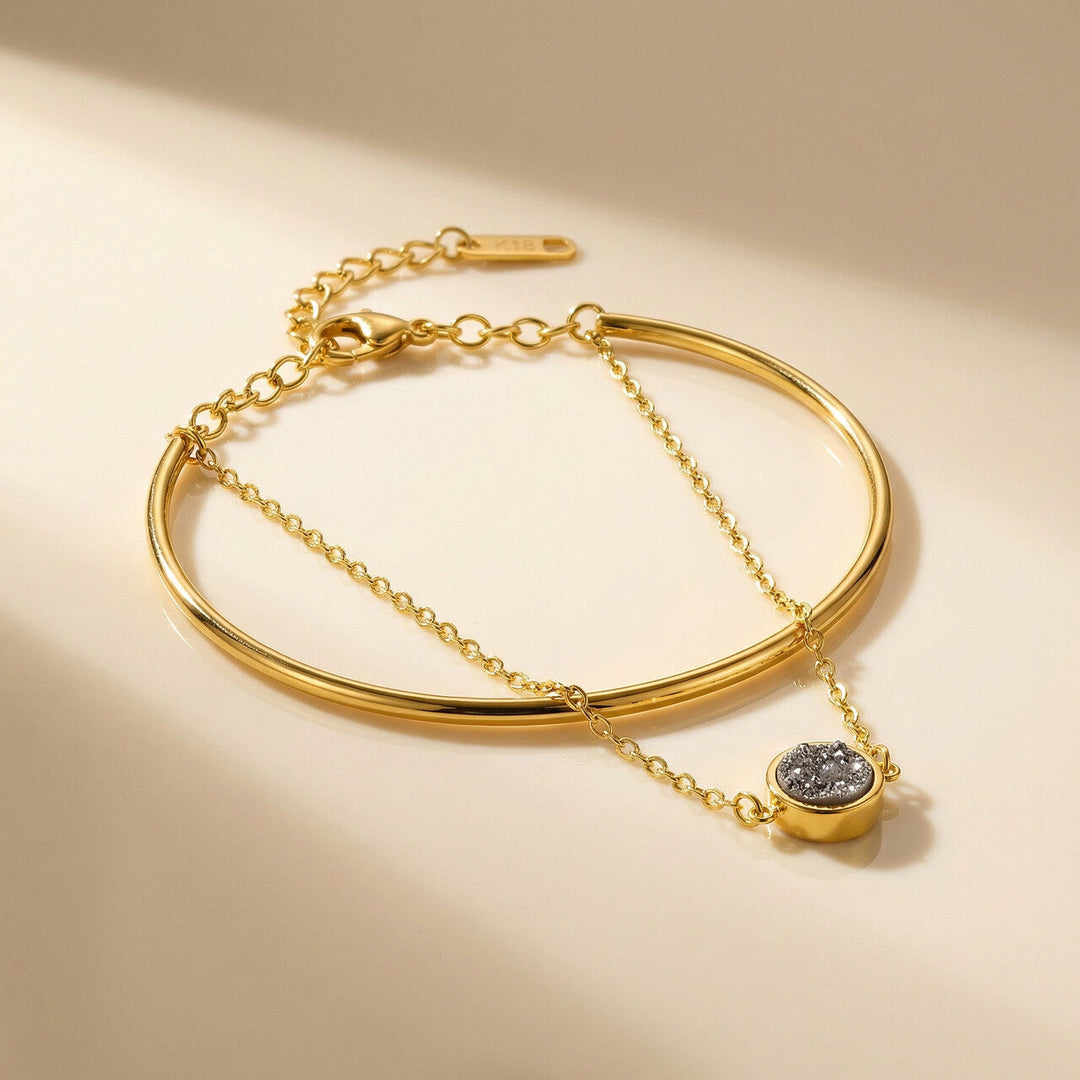 Double Layer Stone Bracelet