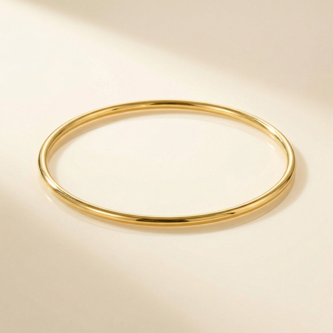 Round Wire Bangle Bracelet