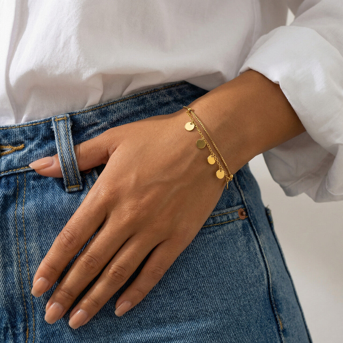 Tiny plates bracelet