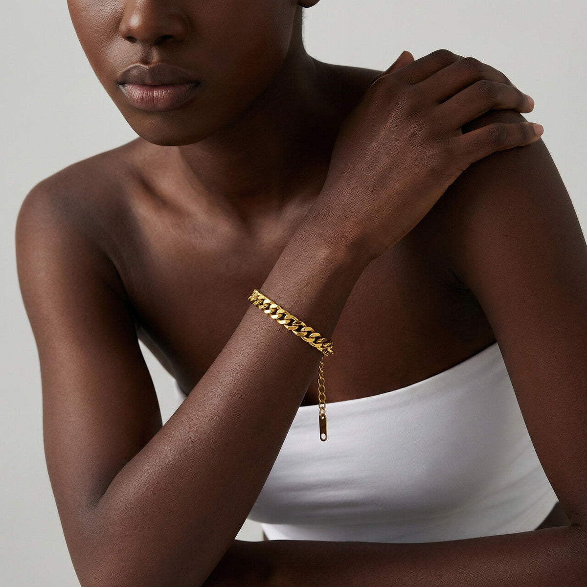 Classic cuban chain bracelet