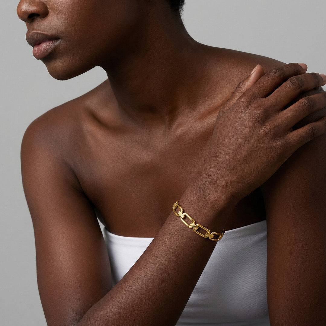 Minimalist Gold Link Bracelet