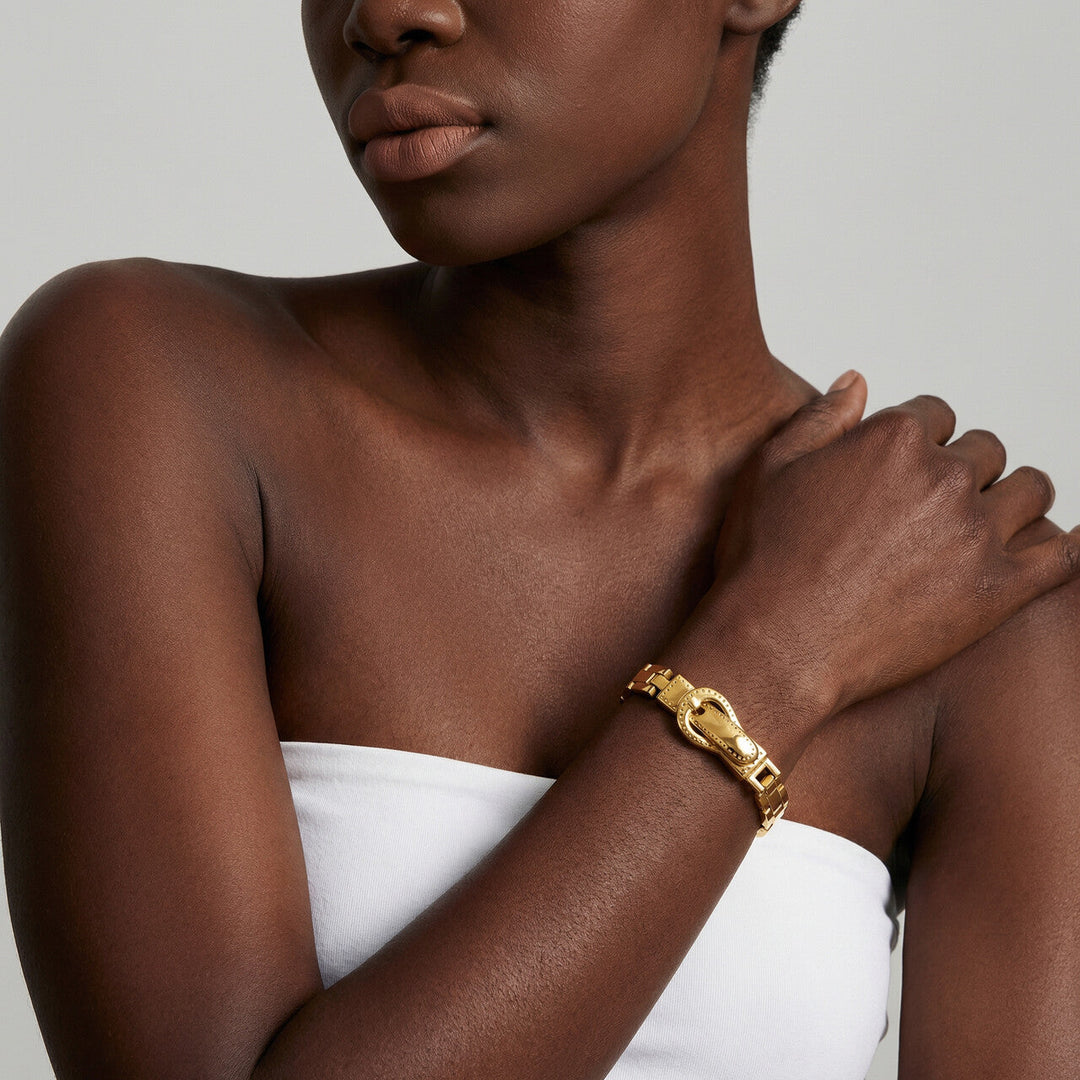 Rectangular Rhythm Link Bracelet