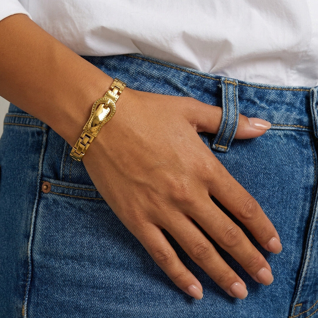 Rectangular Rhythm Link Bracelet