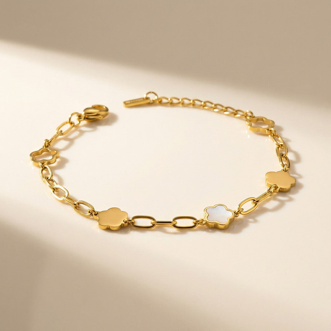 Lucky Four-Leaf Clover Bracelet