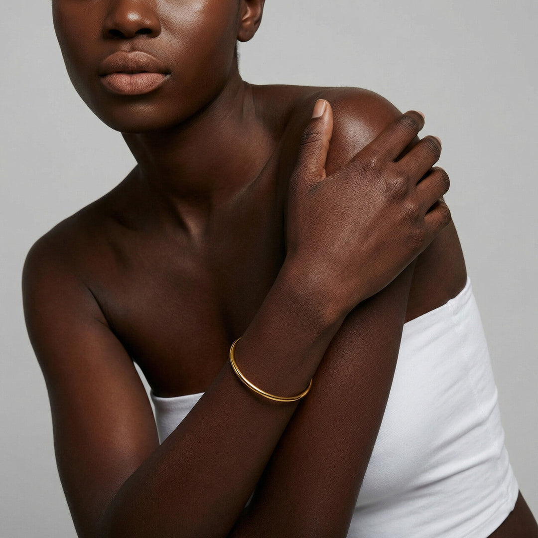 Slim Golden Bangle