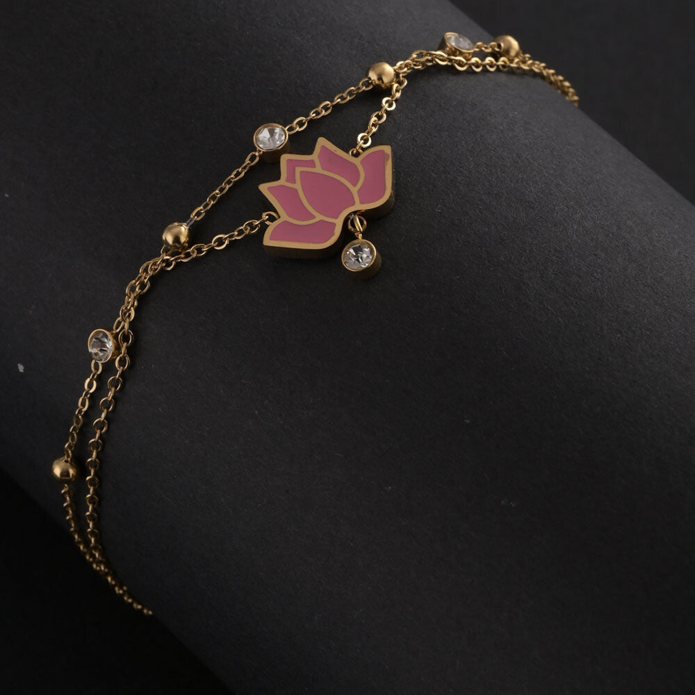 Water lily anklet