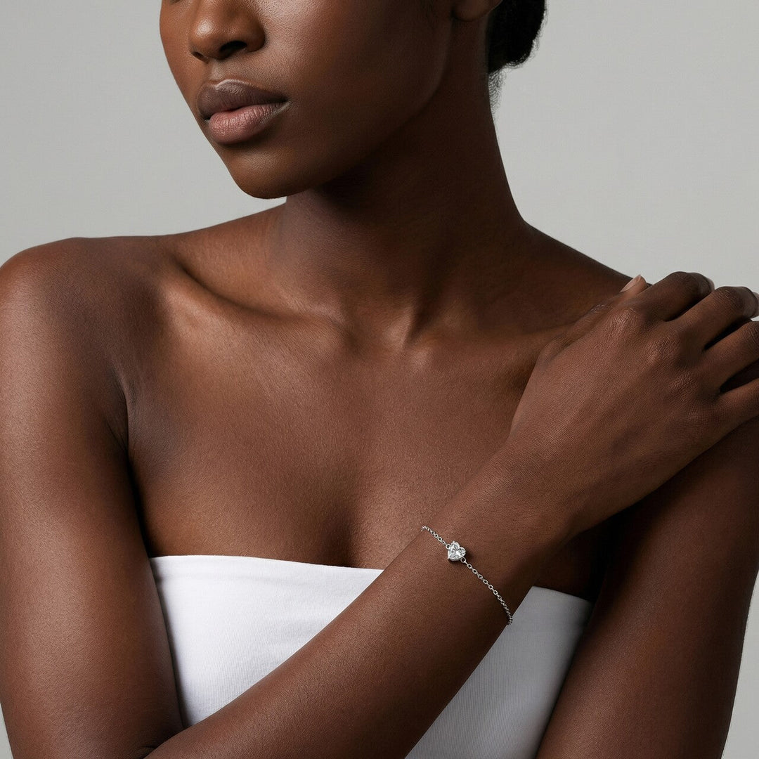 Delicate Crystal Accent Chain Bracelet